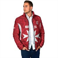 Malta Football Custom Padded Jacket Come One Reds - Wonder Print Shop
