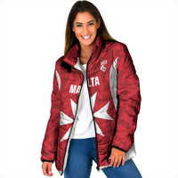 Malta Football Custom Padded Jacket Come One Reds - Wonder Print Shop