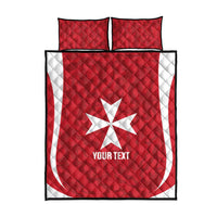 Malta Football Custom Quilt Bed Set Come One Reds - Wonder Print Shop