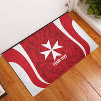 Malta Football Custom Rubber Doormat Come One Reds - Wonder Print Shop
