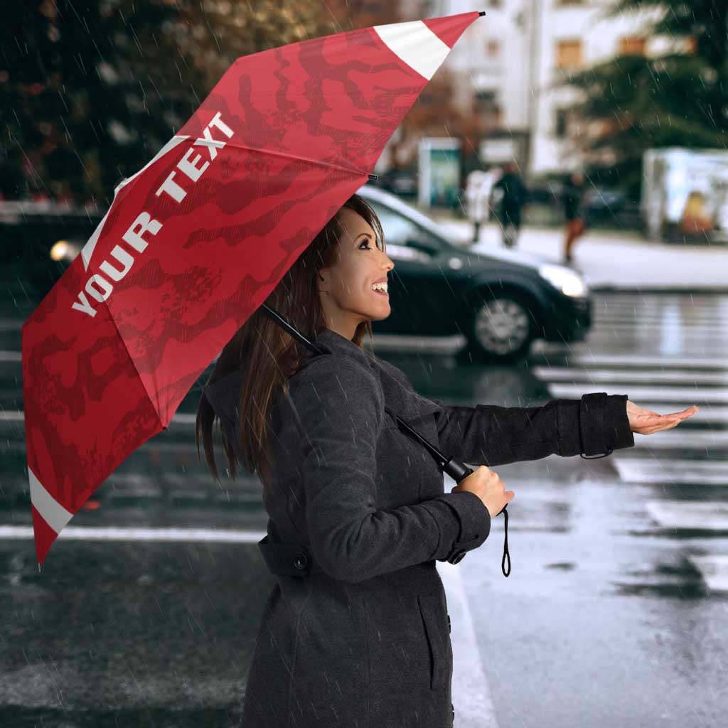 Malta Football Custom Umbrella Come One Reds - Wonder Print Shop