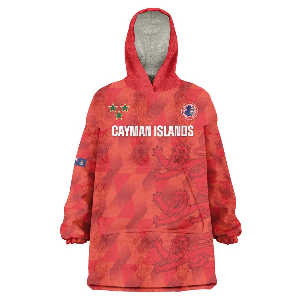 Custom Cayman Islands Football Wearable Blanket Hoodie 2025 Go Champions