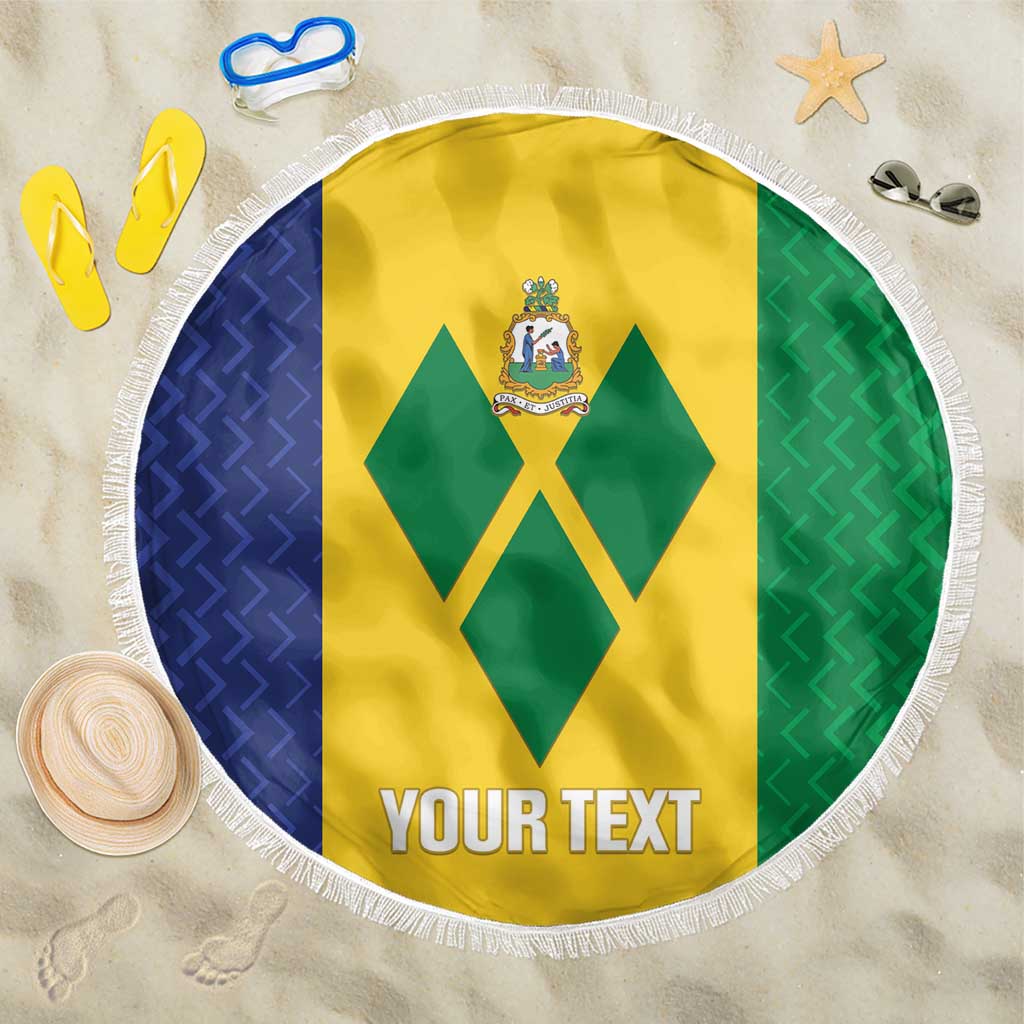 Custom Saint Vincent and the Grenadines Football Beach Blanket Go Champions Vincy Heat