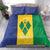 Custom Saint Vincent and the Grenadines Football Bedding Set Go Champions Vincy Heat