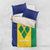 Custom Saint Vincent and the Grenadines Football Bedding Set Go Champions Vincy Heat