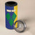 Custom Saint Vincent and the Grenadines Football 4 in 1 Can Cooler Tumbler Go Champions Vincy Heat