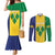 Custom Saint Vincent and the Grenadines Football Couples Matching Mermaid Dress and Long Sleeve Button Shirt Go Champions Vincy Heat