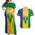 Custom Saint Vincent and the Grenadines Football Couples Matching Off Shoulder Maxi Dress and Hawaiian Shirt Go Champions Vincy Heat