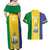 Custom Saint Vincent and the Grenadines Football Couples Matching Off Shoulder Maxi Dress and Hawaiian Shirt Go Champions Vincy Heat