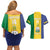 Custom Saint Vincent and the Grenadines Football Couples Matching Off Shoulder Short Dress and Hawaiian Shirt Go Champions Vincy Heat