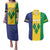 Custom Saint Vincent and the Grenadines Football Couples Matching Puletasi and Hawaiian Shirt Go Champions Vincy Heat