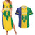 Custom Saint Vincent and the Grenadines Football Couples Matching Summer Maxi Dress and Hawaiian Shirt Go Champions Vincy Heat