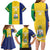 Custom Saint Vincent and the Grenadines Football Family Matching Long Sleeve Bodycon Dress and Hawaiian Shirt Go Champions Vincy Heat - Wonder Print Shop