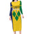 Custom Saint Vincent and the Grenadines Football Family Matching Long Sleeve Bodycon Dress and Hawaiian Shirt Go Champions Vincy Heat - Wonder Print Shop