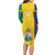 Custom Saint Vincent and the Grenadines Football Family Matching Long Sleeve Bodycon Dress and Hawaiian Shirt Go Champions Vincy Heat - Wonder Print Shop