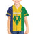 Custom Saint Vincent and the Grenadines Football Family Matching Off The Shoulder Long Sleeve Dress and Hawaiian Shirt Go Champions Vincy Heat