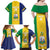 Custom Saint Vincent and the Grenadines Football Family Matching Off Shoulder Maxi Dress and Hawaiian Shirt Go Champions Vincy Heat - Wonder Print Shop