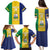 Custom Saint Vincent and the Grenadines Football Family Matching Puletasi and Hawaiian Shirt Go Champions Vincy Heat