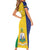 Custom Saint Vincent and the Grenadines Football Family Matching Short Sleeve Bodycon Dress and Hawaiian Shirt Go Champions Vincy Heat - Wonder Print Shop