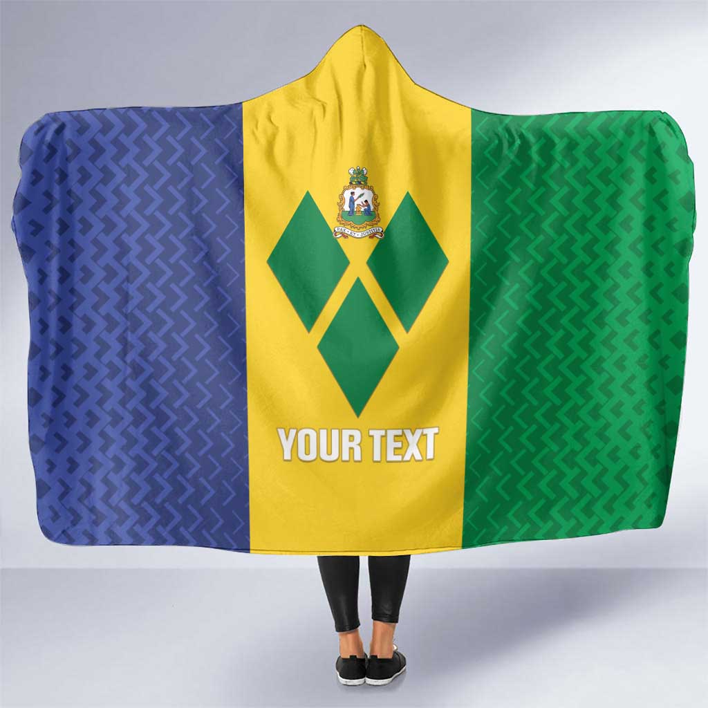 Custom Saint Vincent and the Grenadines Football Hooded Blanket Go Champions Vincy Heat