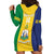 Custom Saint Vincent and the Grenadines Football Hoodie Dress Go Champions Vincy Heat - Wonder Print Shop