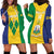 Custom Saint Vincent and the Grenadines Football Hoodie Dress Go Champions Vincy Heat - Wonder Print Shop