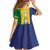 Custom Saint Vincent and the Grenadines Football Kid Short Sleeve Dress Go Champions Vincy Heat - Wonder Print Shop