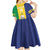 Custom Saint Vincent and the Grenadines Football Kid Short Sleeve Dress Go Champions Vincy Heat - Wonder Print Shop