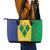 Custom Saint Vincent and the Grenadines Football Leather Tote Bag Go Champions Vincy Heat