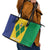 Custom Saint Vincent and the Grenadines Football Leather Tote Bag Go Champions Vincy Heat