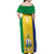 Custom Saint Vincent and the Grenadines Football Off Shoulder Maxi Dress Go Champions Vincy Heat - Wonder Print Shop