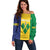 Custom Saint Vincent and the Grenadines Football Off Shoulder Sweater Go Champions Vincy Heat