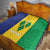 Custom Saint Vincent and the Grenadines Football Quilt Go Champions Vincy Heat - Wonder Print Shop