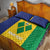 Custom Saint Vincent and the Grenadines Football Quilt Bed Set Go Champions Vincy Heat - Wonder Print Shop