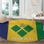 Custom Saint Vincent and the Grenadines Football Round Carpet Go Champions Vincy Heat - Wonder Print Shop