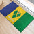 Custom Saint Vincent and the Grenadines Football Rubber Doormat Go Champions Vincy Heat - Wonder Print Shop