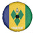 Custom Saint Vincent and the Grenadines Football Spare Tire Cover Go Champions Vincy Heat - Wonder Print Shop