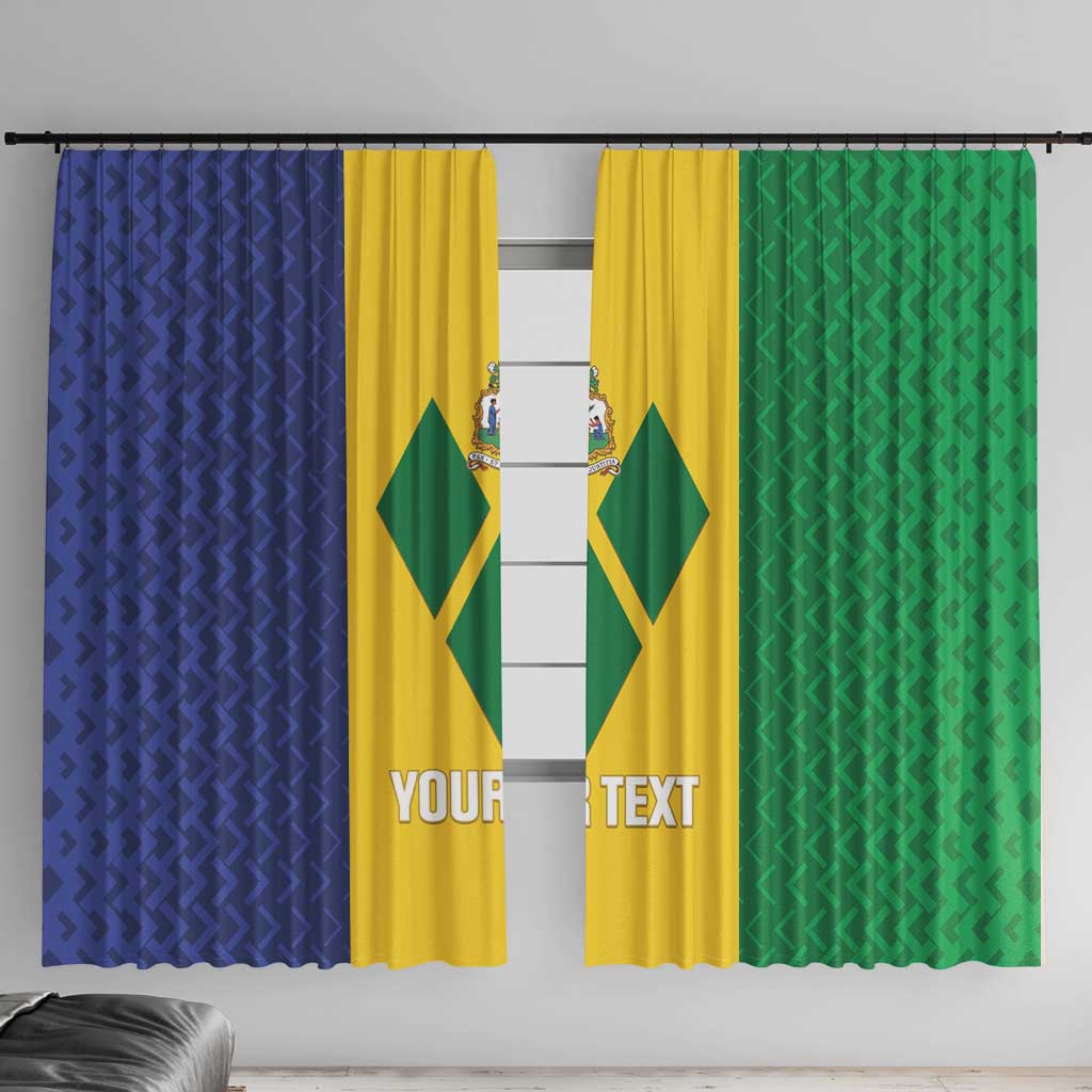 Custom Saint Vincent and the Grenadines Football Window Curtain Go Champions Vincy Heat - Wonder Print Shop