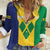 Custom Saint Vincent and the Grenadines Football Women Casual Shirt Go Champions Vincy Heat - Wonder Print Shop