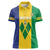 Custom Saint Vincent and the Grenadines Football Women Polo Shirt Go Champions Vincy Heat - Wonder Print Shop