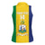 Custom Saint Vincent and the Grenadines Football Women Sleeveless Polo Shirt Go Champions Vincy Heat - Wonder Print Shop