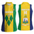 Custom Saint Vincent and the Grenadines Football Women Sleeveless Polo Shirt Go Champions Vincy Heat - Wonder Print Shop