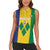 Custom Saint Vincent and the Grenadines Football Women Sleeveless Polo Shirt Go Champions Vincy Heat - Wonder Print Shop