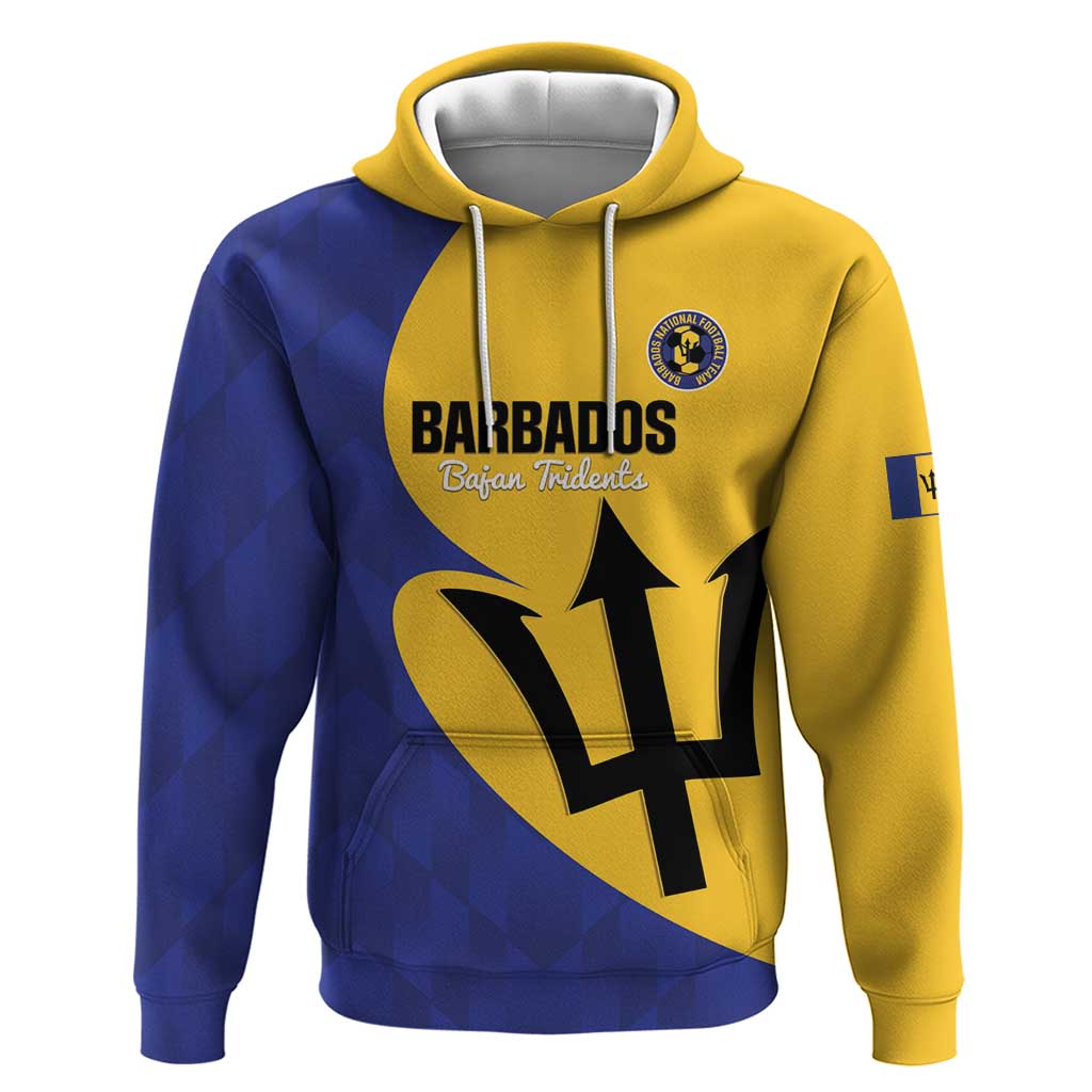 Custom Barbados Football Hoodie Go Champions Bajan Tridents - Wonder Print Shop