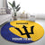 Custom Barbados Football Round Carpet Go Champions Bajan Tridents - Wonder Print Shop