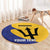 Custom Barbados Football Round Carpet Go Champions Bajan Tridents - Wonder Print Shop