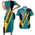 Custom Bahamas Football Couples Matching Short Sleeve Bodycon Dress and Hawaiian Shirt Go Bahamian Slayersz