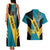 Custom Bahamas Football Couples Matching Tank Maxi Dress and Hawaiian Shirt Go Bahamian Slayersz