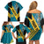 Custom Bahamas Football Family Matching Off Shoulder Short Dress and Hawaiian Shirt Go Bahamian Slayersz - Wonder Print Shop