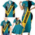 Custom Bahamas Football Family Matching Short Sleeve Bodycon Dress and Hawaiian Shirt Go Bahamian Slayersz - Wonder Print Shop